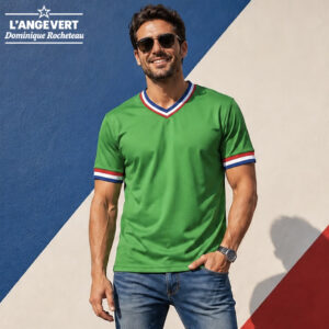 Maillot L'ANGE VERT – DOMINIQUE ROCHETEAU Épopée Européenne